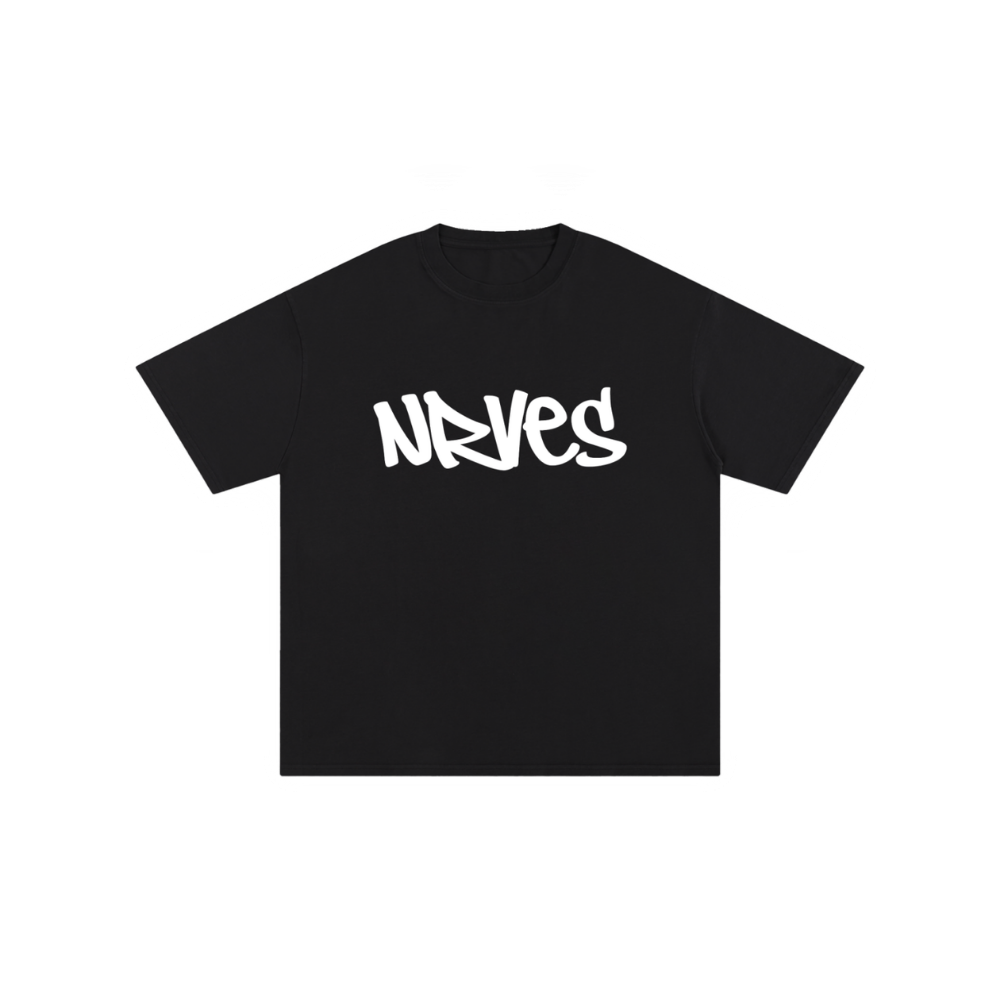 nrves black tee