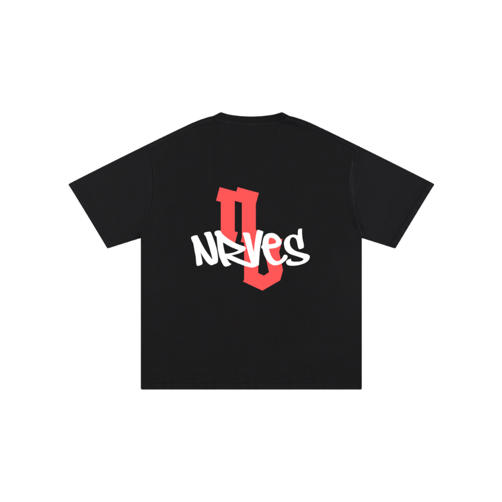 nrves black tee