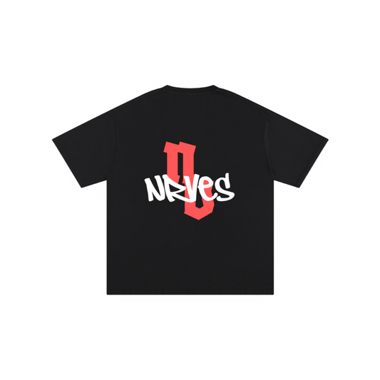 nrves black tee