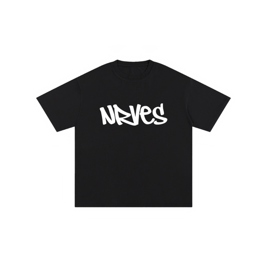 nrves black tee